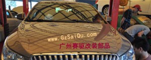 別克君越剎車改裝選用英國AP5200剎車套裝實例