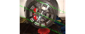 大眾高爾夫GTI改裝紅色AP5200大四活塞作業型號CP5200卡鉗