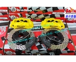 英菲尼迪FX37升級(jí)BREMBO剎車(chē)裝置 大六活塞剎車(chē)套裝